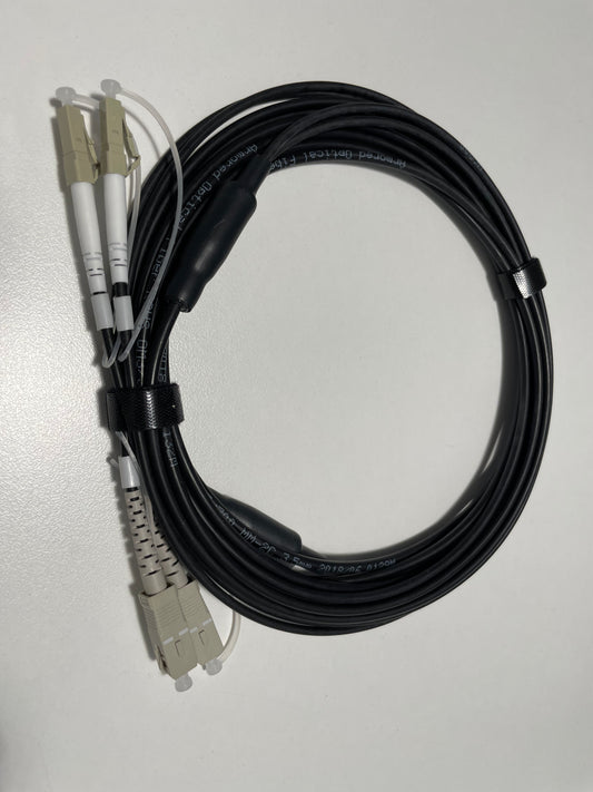 LC-SC duplex mm/black cable